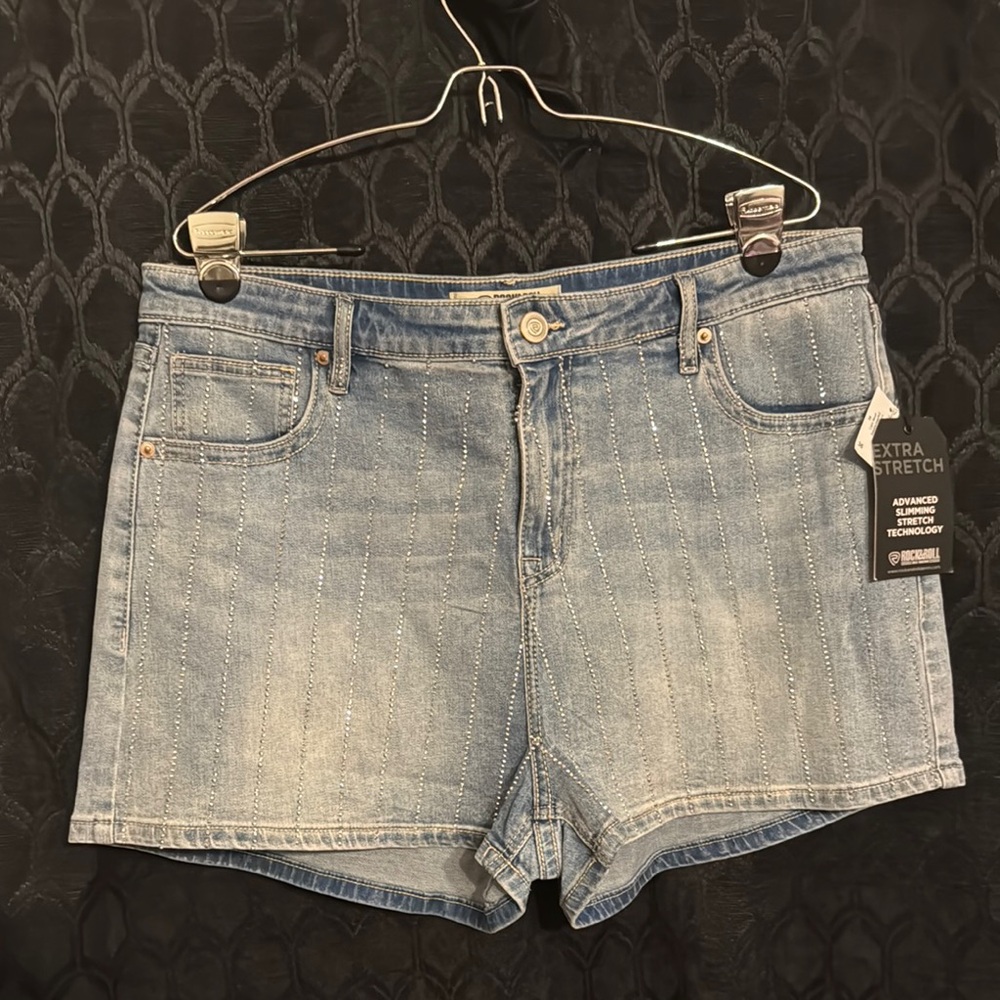 Rock & Roll Cowgirl Blue Jean Shorts Vintage Style